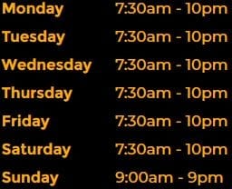 opening hours