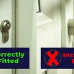 incorrect and correct way to fit a lock